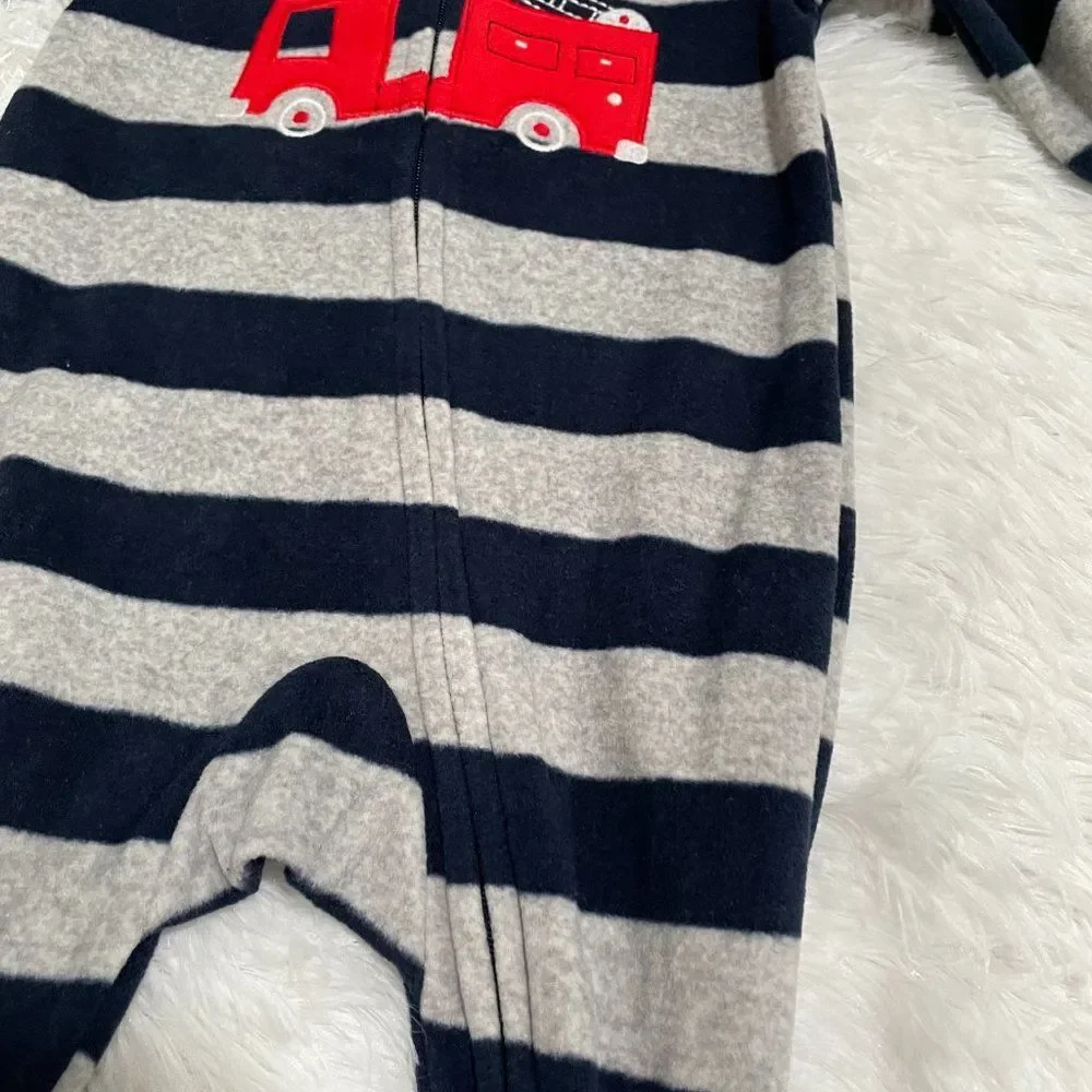 3/$10 Baby Carter's Black Striped Onesie Size 3 Months
